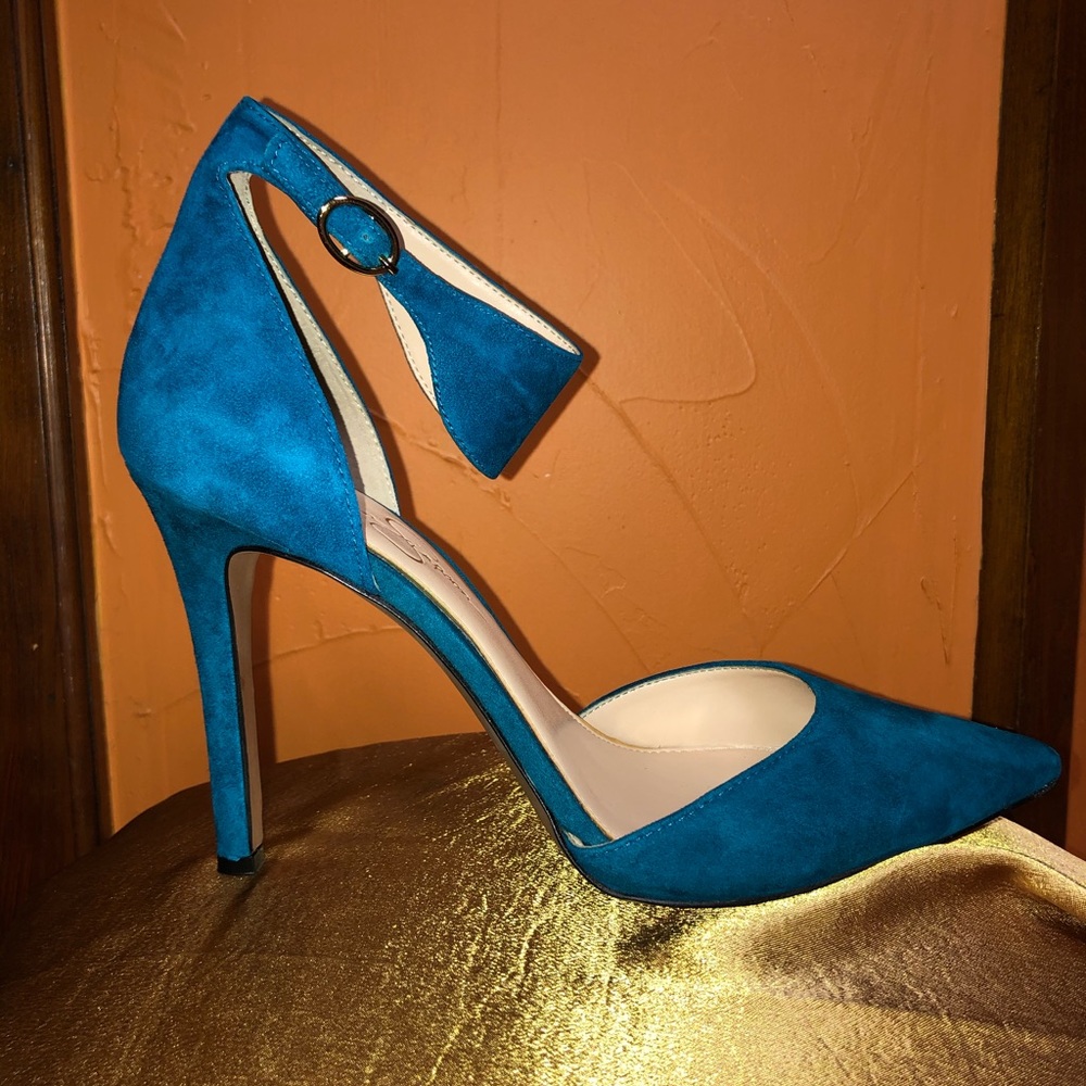 Jessica Simpson suede heels